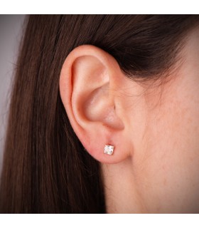 Boucles d'oreilles Oslo 18K 4 griffes 3,5mm