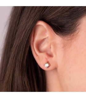 Boucles d'oreilles puces Alina Or jaune 18K 5mm