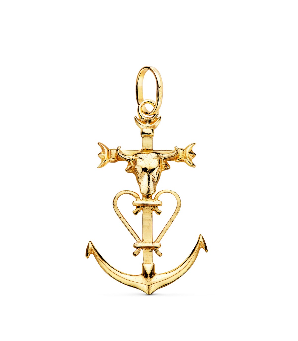 Cruz Camarga Oro Amarillo 18K - joyas online - joyería de oro