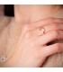Anillo mujer Oro Amarillo 18K Corazon Lucy