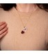 Pendentif cassolette en forme de cœur pour deux photos | Colliers personnalisés femme
