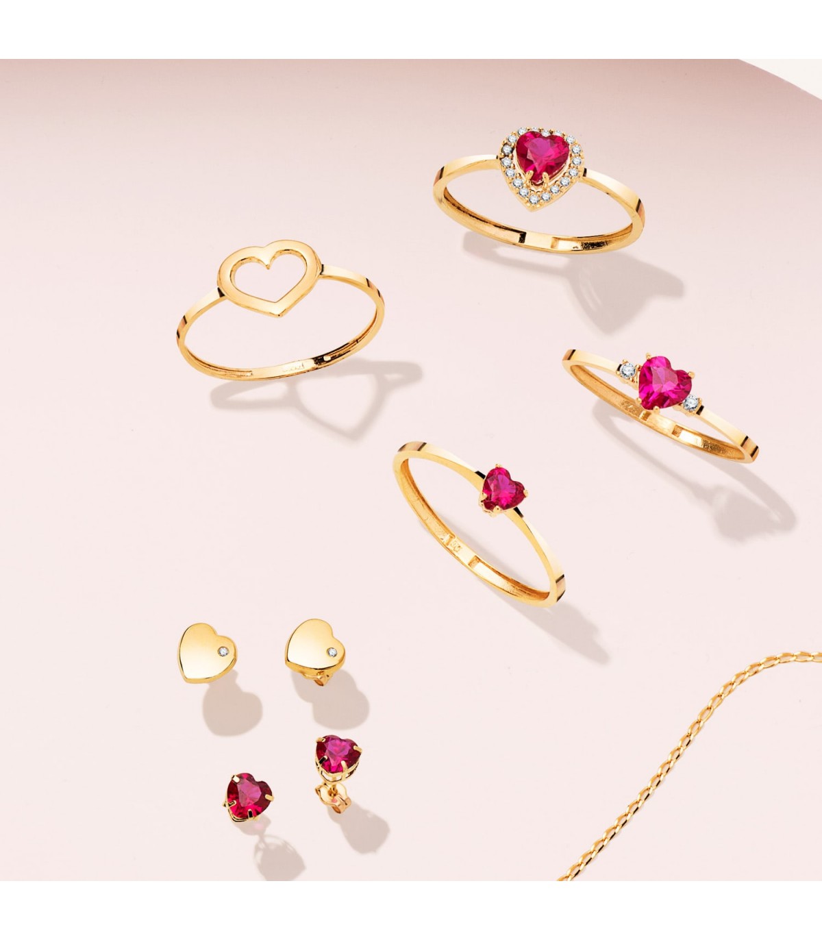 Anillo mujer Oro Amarillo 18K Corazon Lucy sortija slim minimal moda