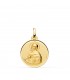 Médaille Saint Pierre Or 18K 18mm Biseau - Médailles de Baptême