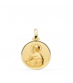 Medalla San Pedro Oro 18K 18mm Bisel