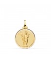 Medalla Santa Elena Oro 18K 18mm Bisel