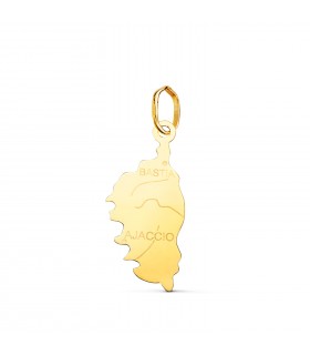 Ciondolo Isola Corsica oro 18Kt 22mm. Ciondoli per donna, uomo.