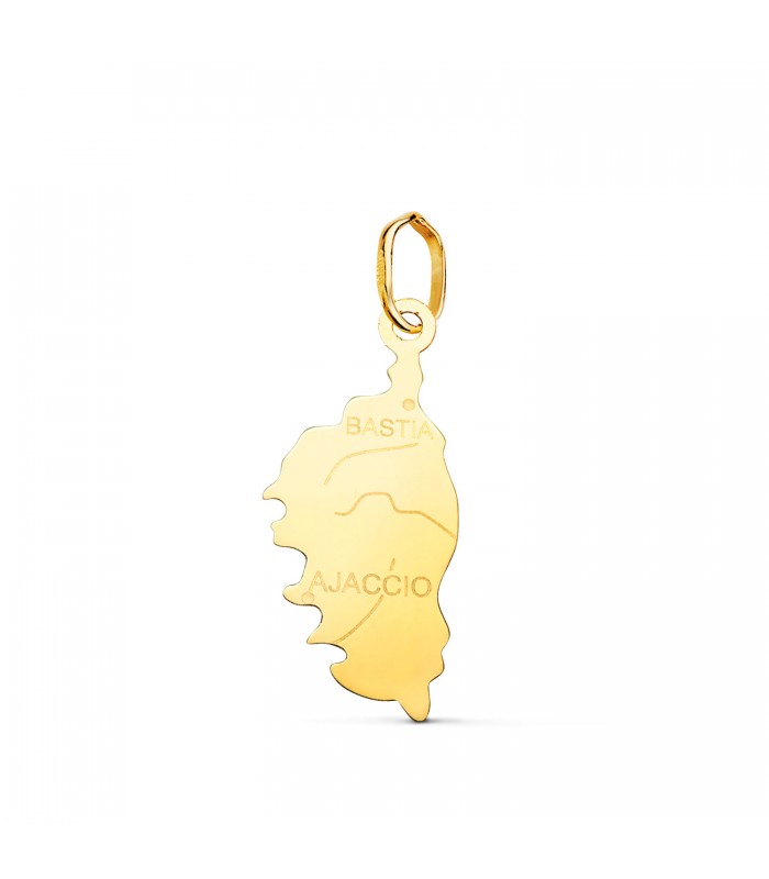 Pendentif Île Corse Or 18K 22mm. Pendentifs et médailles laïques pour homme et femme.