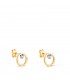 Orecchini Irma Oro bicolore 18kt. Orecchini piccoli, forma a cerchio.