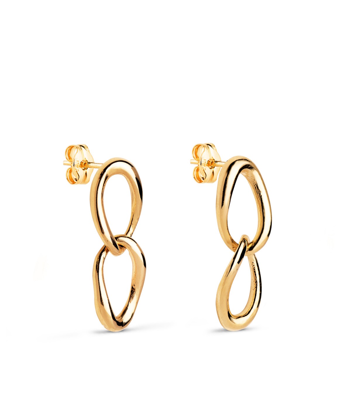 Boucles d'oreilles pendantes Natalia Or 18K. Boucles d'oreilles pour femmes. Élégants et tendance.