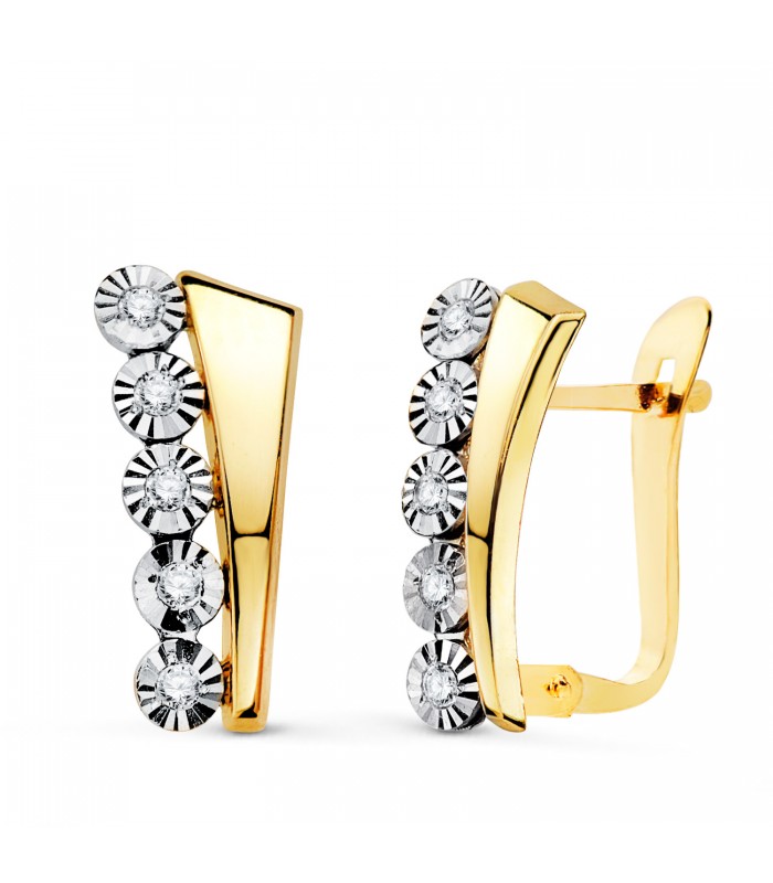 Pendientes de oro mujer Eularia 18K - Alda Joyeros, joyería online.