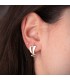Pendientes mujer y pendientes de oro. Modelo Soller oro 18 kilates 750/1000.