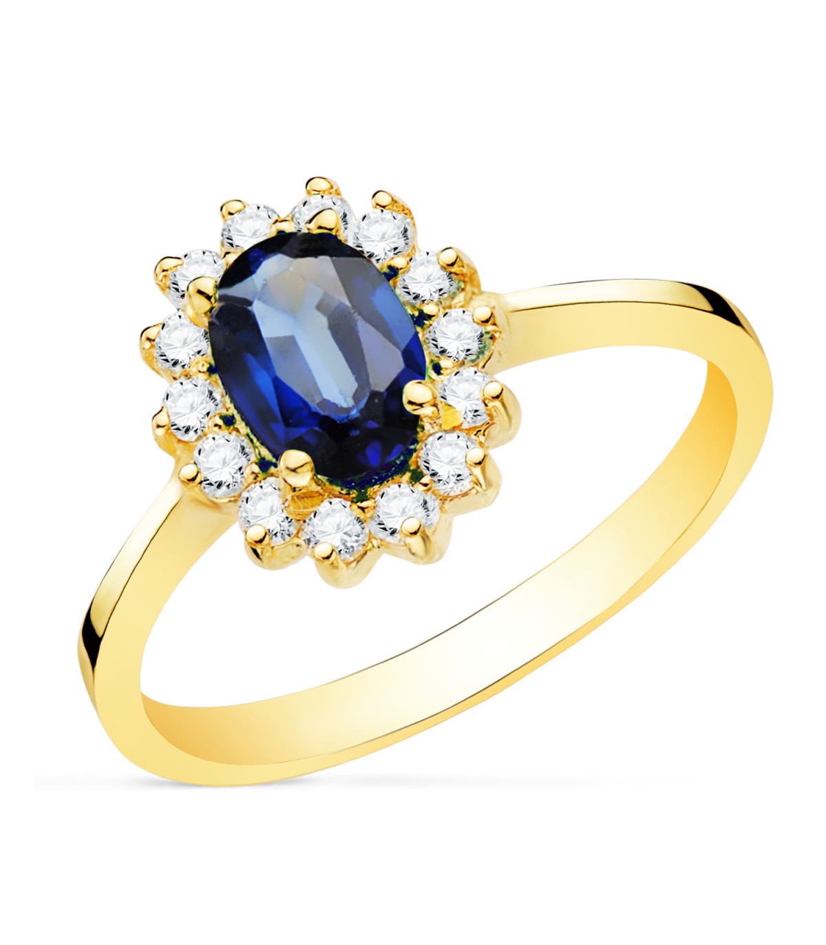Ring mit Saphir und Diamant, Goldringe für Damen | Shop online ALDA 