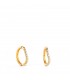 Boucles d'oreilles Créoles Nia Or 18K 10mm. Créoles petites pour femme, piercings en or 750.