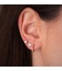 Boucles d'oreilles pour femmes. Modèle Nia or 18K 10mm Zircones. Piercings d'oreilles.