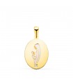 Anhänger 750/ 18K Gelbgold Madonna mit Kind 22394