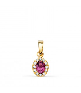 Colgante mujer Bruma Amatista oro 18k | Colgantes de mujer, piedras de colores