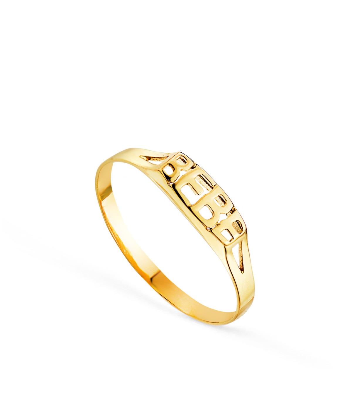 Anello Oro BEBE 18 carati. Regalo battesimo maschio.
