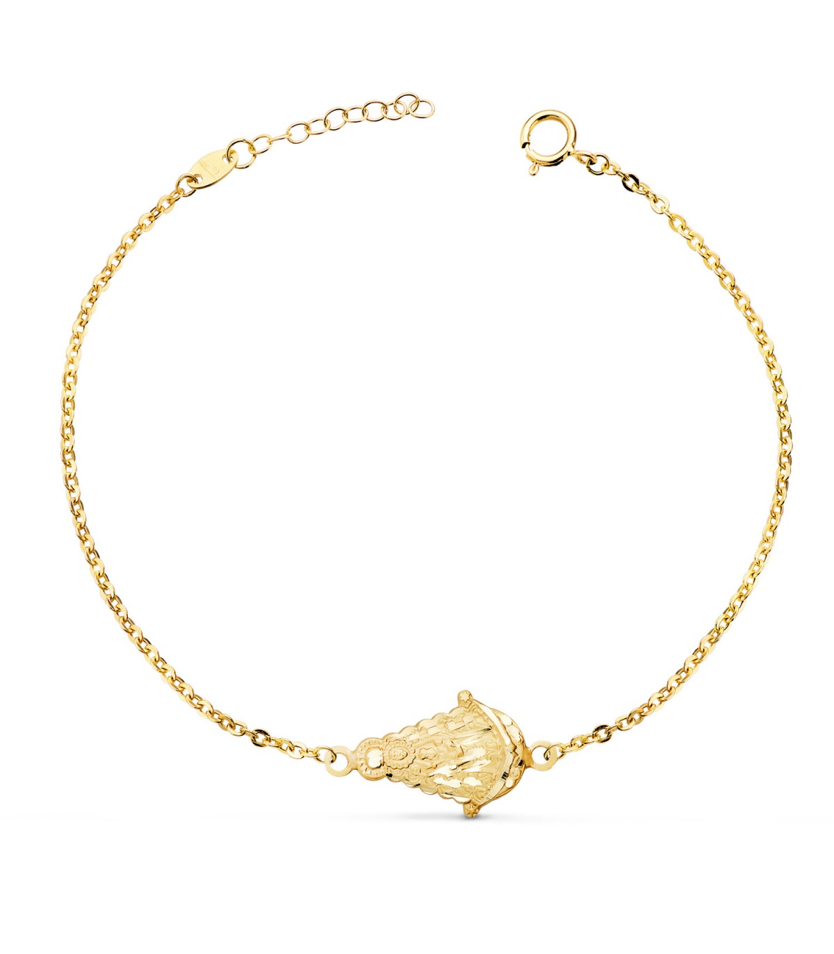 Bracelet femme or 750 Vierge du Rocío. Alda Joyeros, bijouterie en ligne.