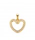 Ciondolo donna oro 18kt Cuore zirconi. Collana a forma di cuore. Gioielli online.