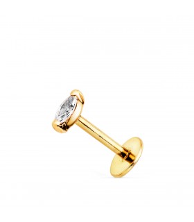 Piercing de oreja Marquis Oro Amarillo 18K