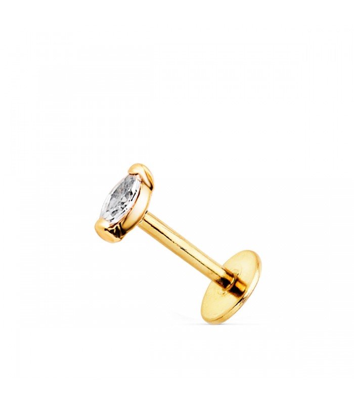 piercing oreja, tipos de piercing de oreja, tragus, helix, conch, lobulo pendiente oreja suelto oro amarillo 18k