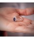 Saphir Ring mit Diamanten Eowyn 750 Weißgold