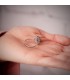 Saphir Ring mit Diamanten Galadriel 750 Weißgold