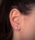Punto luce, orecchini oro 18 carati 5 mm. Gioielli da donna.
