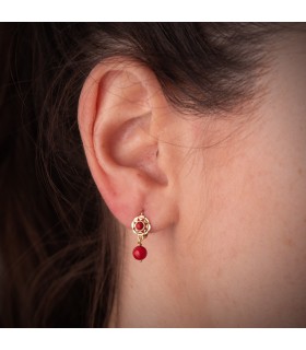 pendientes de coral