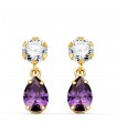 Orecchini donna Valencia oro 18kt ametista