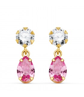Orecchini donna Valencia oro 18kt rosa. Orecchini pendenti e lunghi.