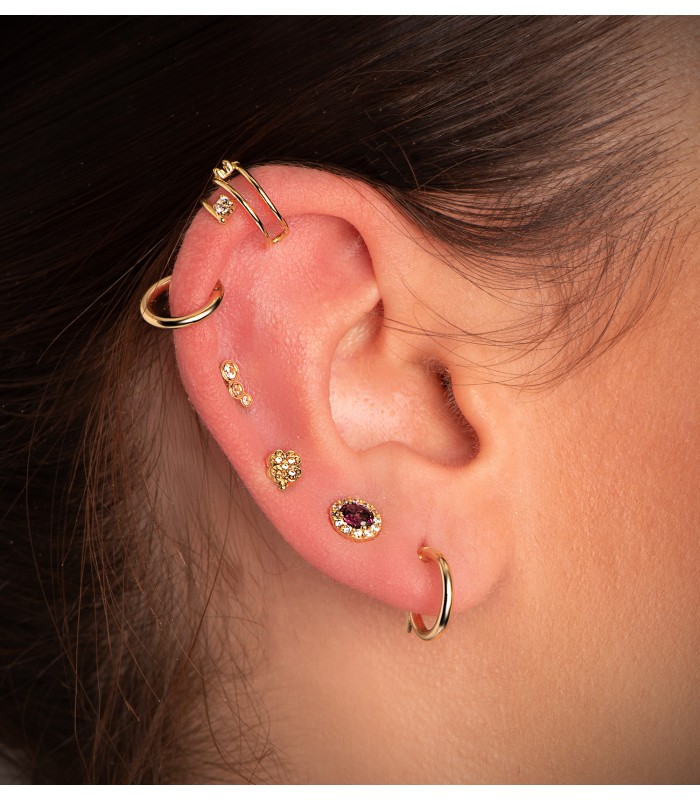 Orecchini a cerchio Morgana Oro 18Kt 12mm