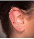 Piercing naso anello oro 18Kt 8mm