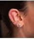 Pendientes Luna Invertida Mini Oro 18K. Pendientes pequeños, pendientes modernos.