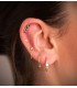 Boucles d'oreilles Créoles pour femmes - Or 750