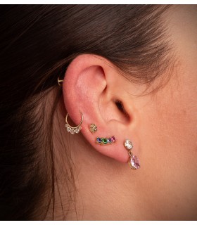 Boucles d'oreilles femme Cartagena Or 18K rose