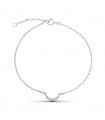 Pulsera Diamantes Luna Oro blanco 9K 0.034 ct