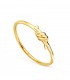 Bague en or Nœud 18 carats. Bagues femmes fines et modernes. Look chic.