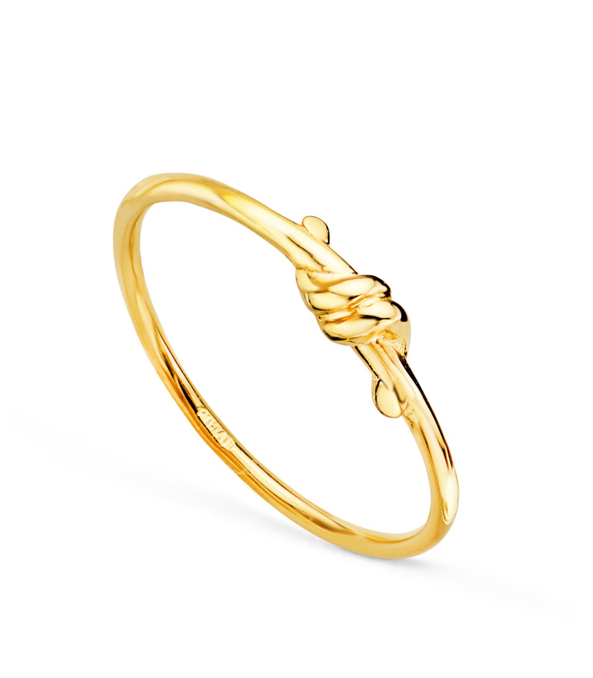 Bague en or Nœud 18 carats. Bagues femmes fines et modernes. Look chic.