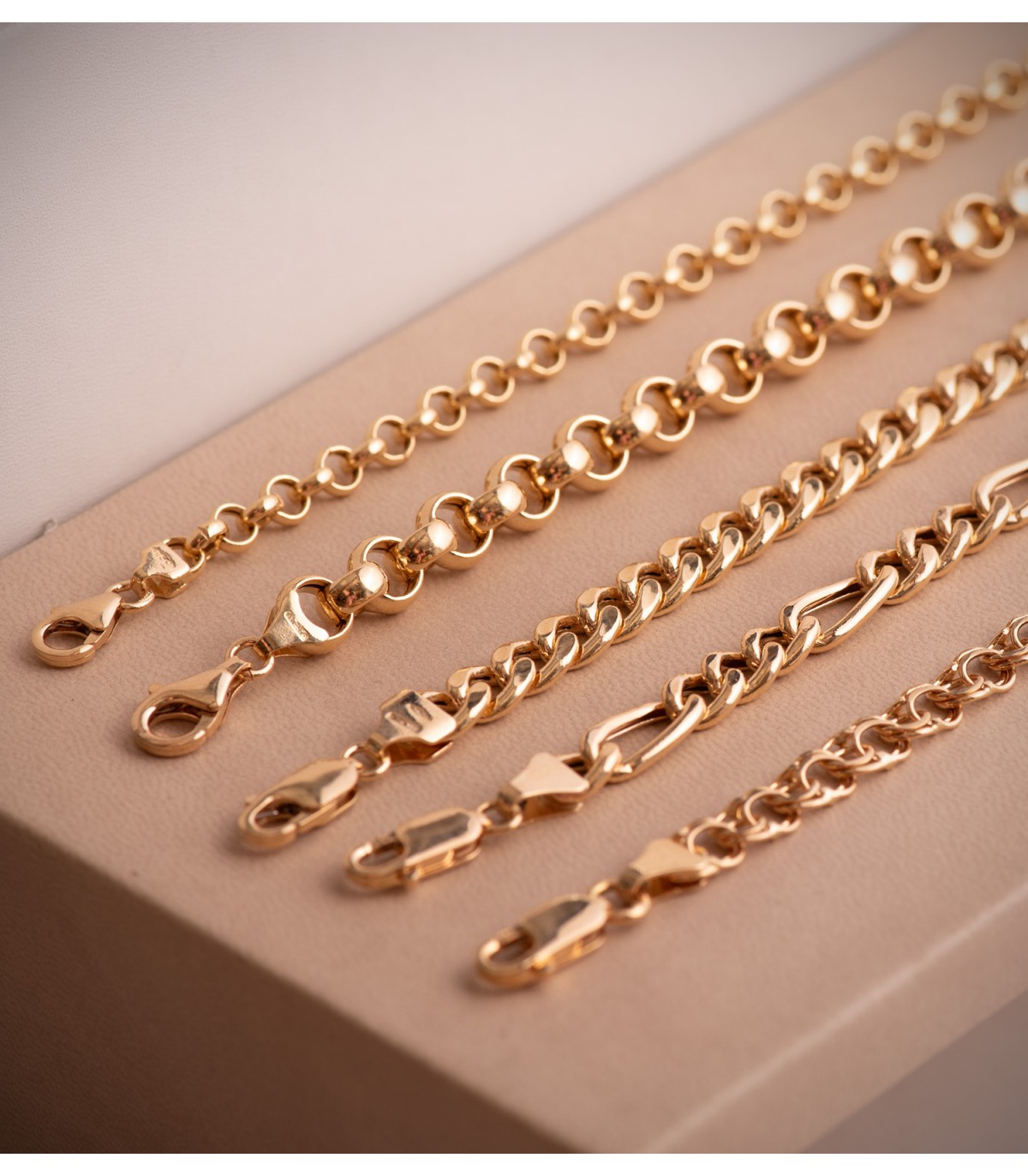 Pulsera Cadena Rolo Oro 18K 7mm 19cm | pulsera cadena , pulseras de mujer, pulseras hombre | Joyas unisex