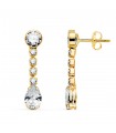 Boucles d'oreilles mariée Symphonia Or jaune 18 K