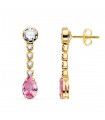 Orecchini da sposa Symphonia oro giallo 18kt Rosa