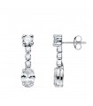 Boucles d'oreilles mariée Lullaby Or blanc 18 K