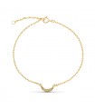 Damen Armband Gelbgold 750 Diamant 0,034ct Mond