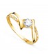 Anello di fidanzamento Solitario Davinze Oro giallo 18K