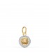 Pendentif or 18K Méduse bicolore 10 mm avec grecques. Pendentifs femmes, bijoux online.