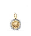 Pendentif or 18K Méduse bicolore 15 mm