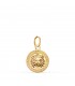 Ciondolo in oro 18 k Medusa 12 mm con Greca. Ciondoli da donna, regalo unico, gioielli online.
