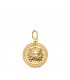 Ciondolo in oro 18 k Medusa 15 mm con Greca. Ciondoli da donna, regalo unico, gioielli online.