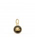 Médaille Méduse Émail Noir 18K 10mm, bijoux en ligne et pendentifs femme.